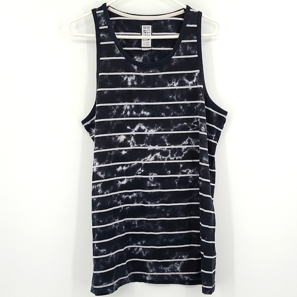 Billabong Other - Billabong XL black white striped tye dye tank top embroidery logo summer pool